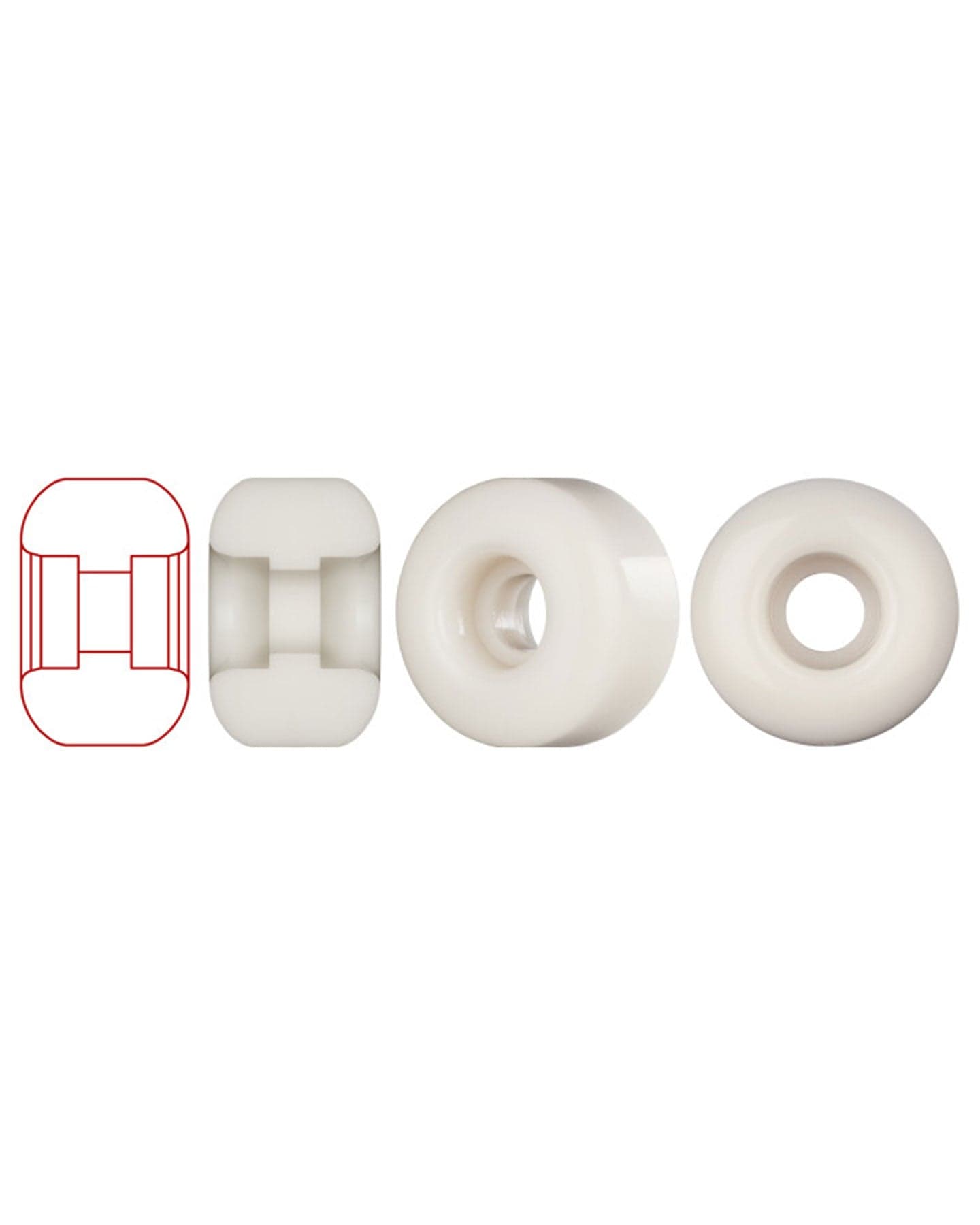 Bones Dragon Formula 93A V4 Wheels - WSBADGNF543493A4 - 842357175884