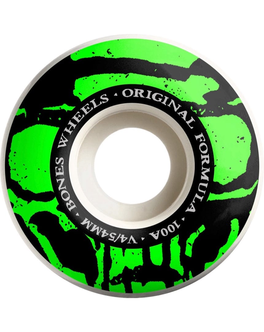 Bones Mummy Skulls Wide V4 100's OG Formula 100a Wheels - WSBABMSV454001A4 - 842357188495