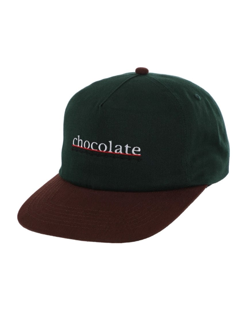 Chocolate Barstripe Snapback Hat - Green - CH323112 - 8898462903692
