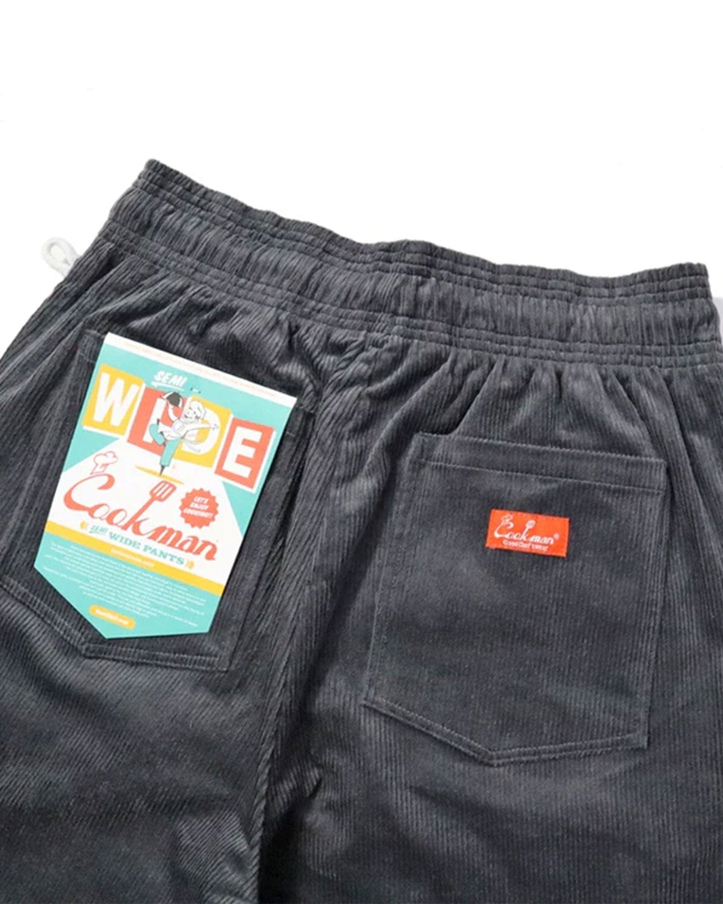 Cookman Chef Corduroy Pants Semiwide - Charcoal - -