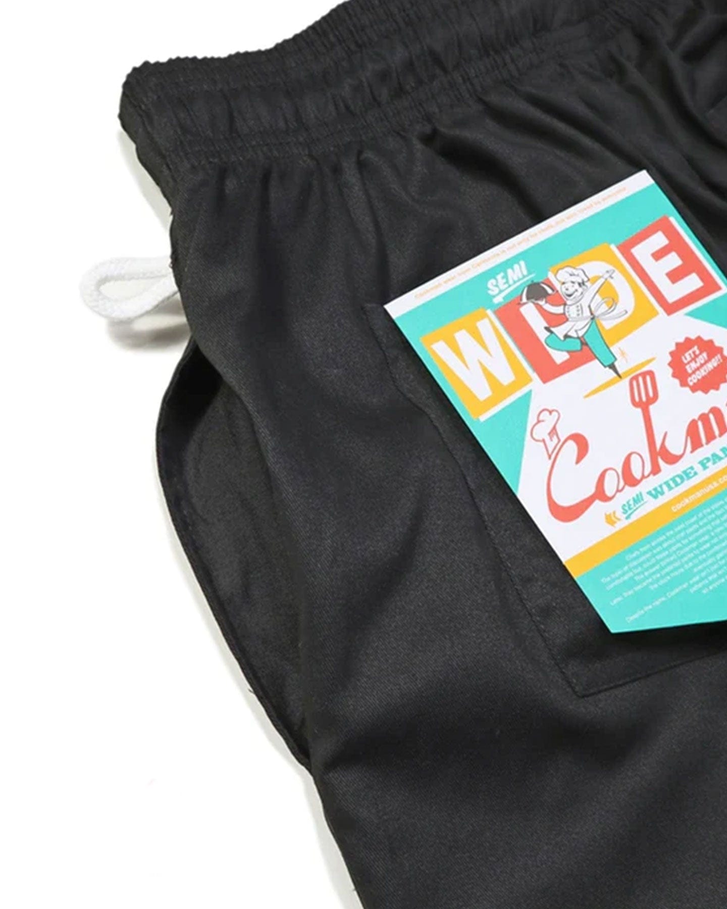 Cookman Chef Pants Semi Wide - Black - -