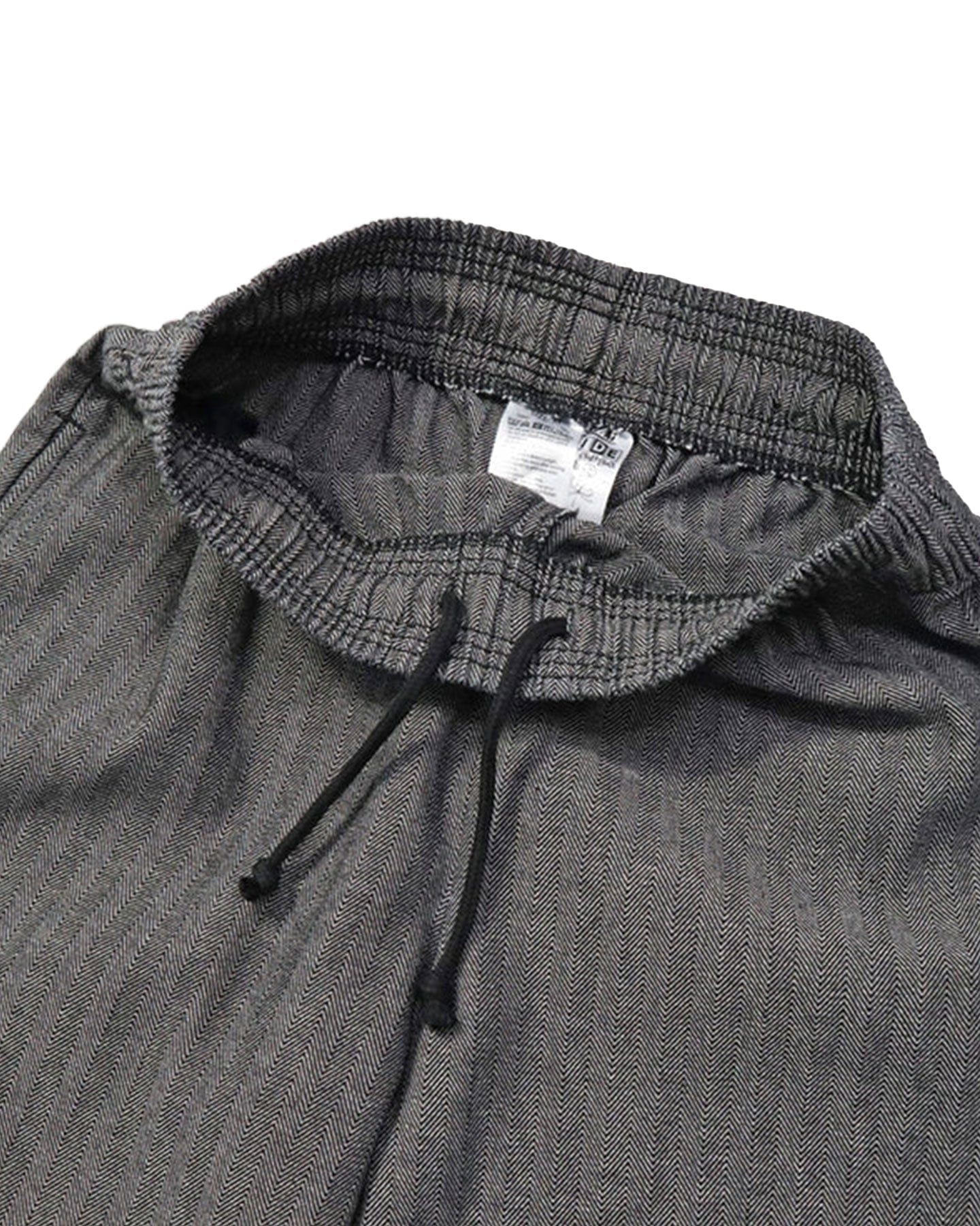 Cookman Chef Pants Semi Wide - Herringbone Denim / Light Black - -