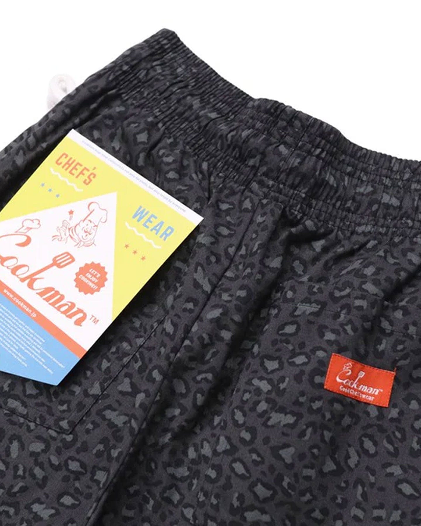 Cookman Chef Short Pants - Black Leopard - -