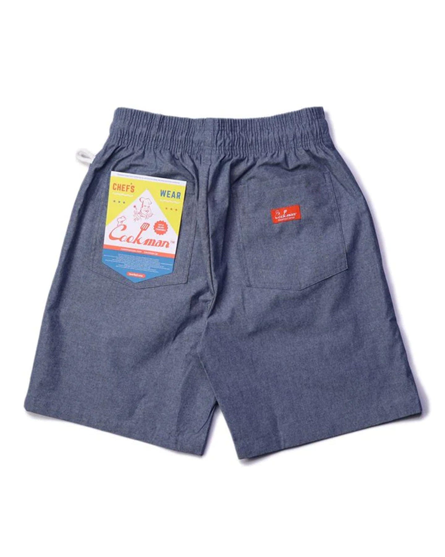 Cookman Chef Short Pants - Chambray Light Blue - -