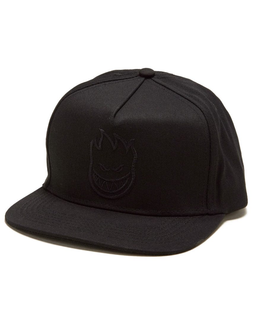 Deluxe Distribution Snapback Hat Spitfire Adjustable Bighead Snapback - Black / Black