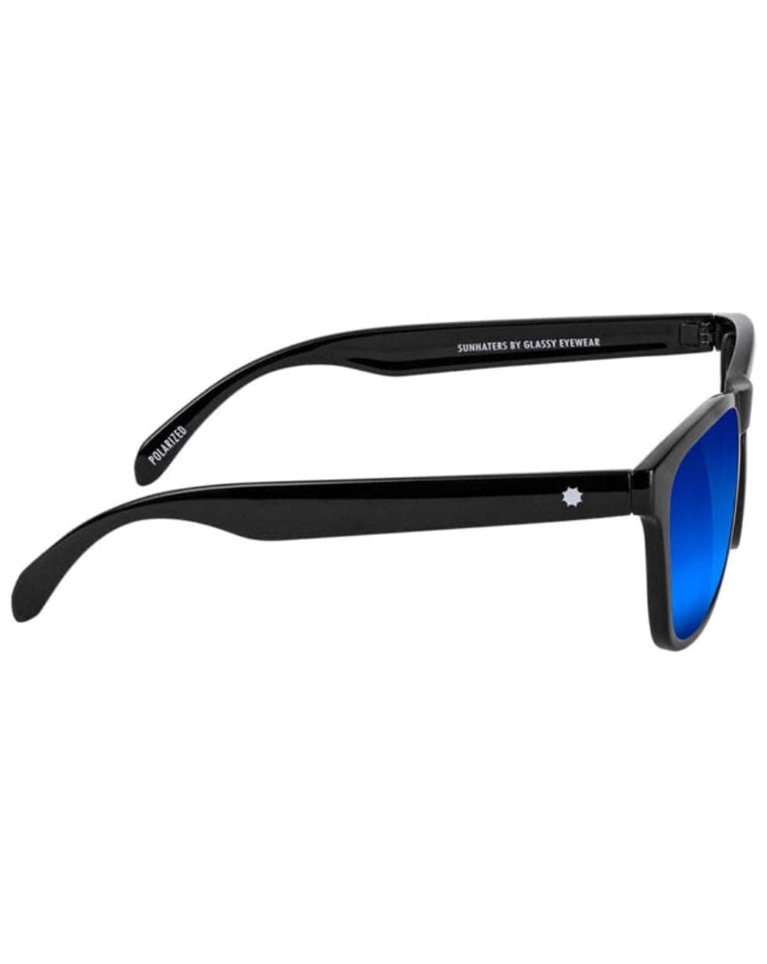 Glassy Deric Polarized - Black / Blue Mirror - sh-drc-blk/bm - 732535994638