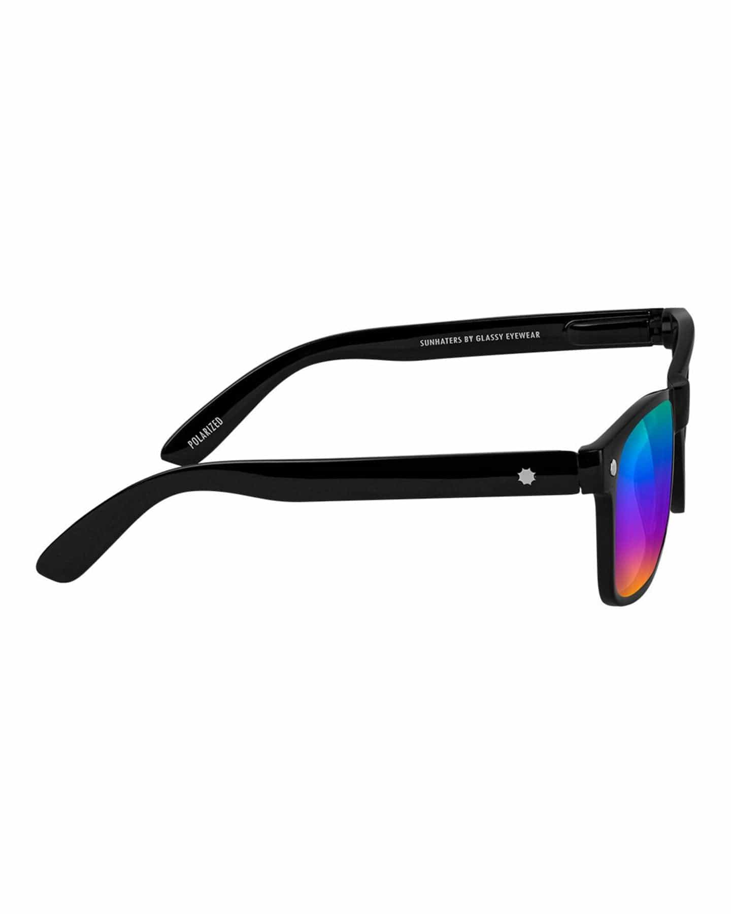Glassy Leonard Polarized - Black / Color Mirror - sh-leo-blk-color - 732535994522