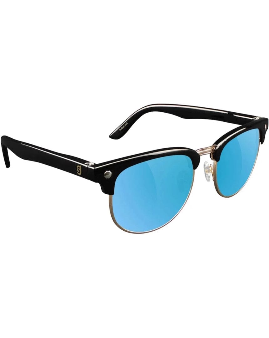 Glassy Morrison Polarized - Black / Blue Mirror - sh-morr-blk/bm - 732535995420