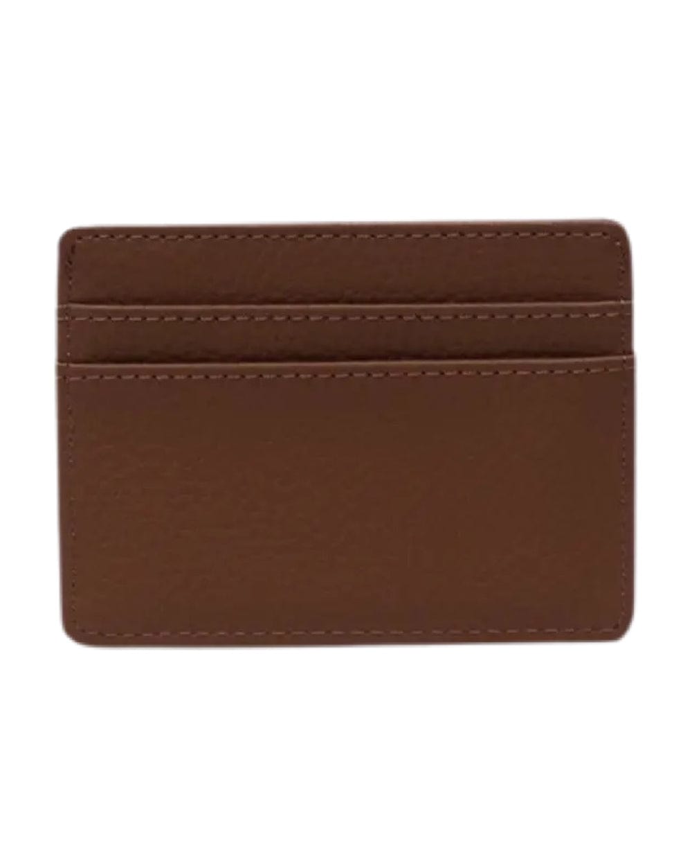 Herschel Charlie Cardholder Vegan Leather - Saddle Brown - 11147-03272-OS - 828432554959