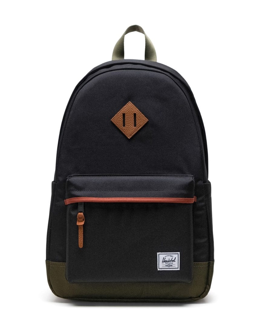 Herschel Heritage Backpack - Black / Ivy - 11383-05883-OS - 828432592562