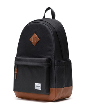 Herschel Heritage Backpack - Black / Tan - 11383-00055-OS - 828432592494