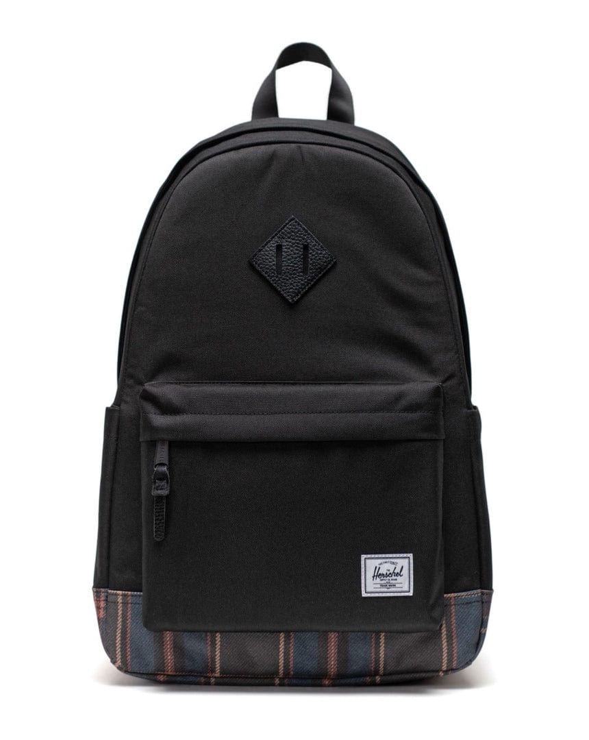 Herschel Heritage Backpack - Black / Winter Plaid - 11383-06010-OS - 828432607433