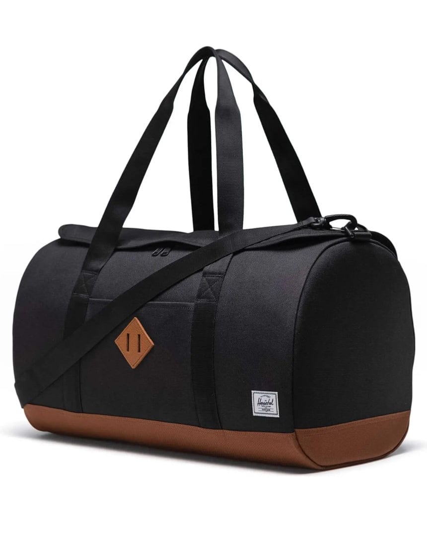 Herschel Heritage Duffle - Black / Saddle - 11385-04735-OS - 828432592876