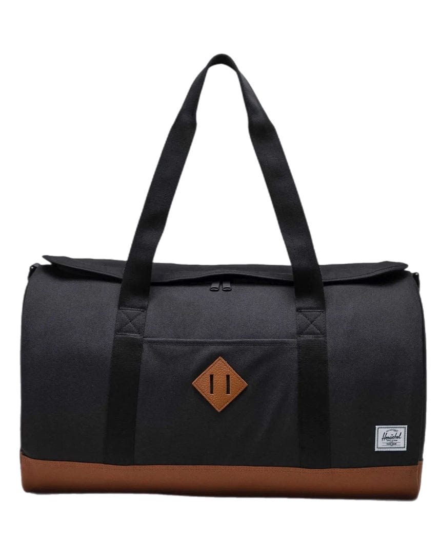Herschel Heritage Duffle - Black / Saddle - 11385-04735-OS - 828432592876