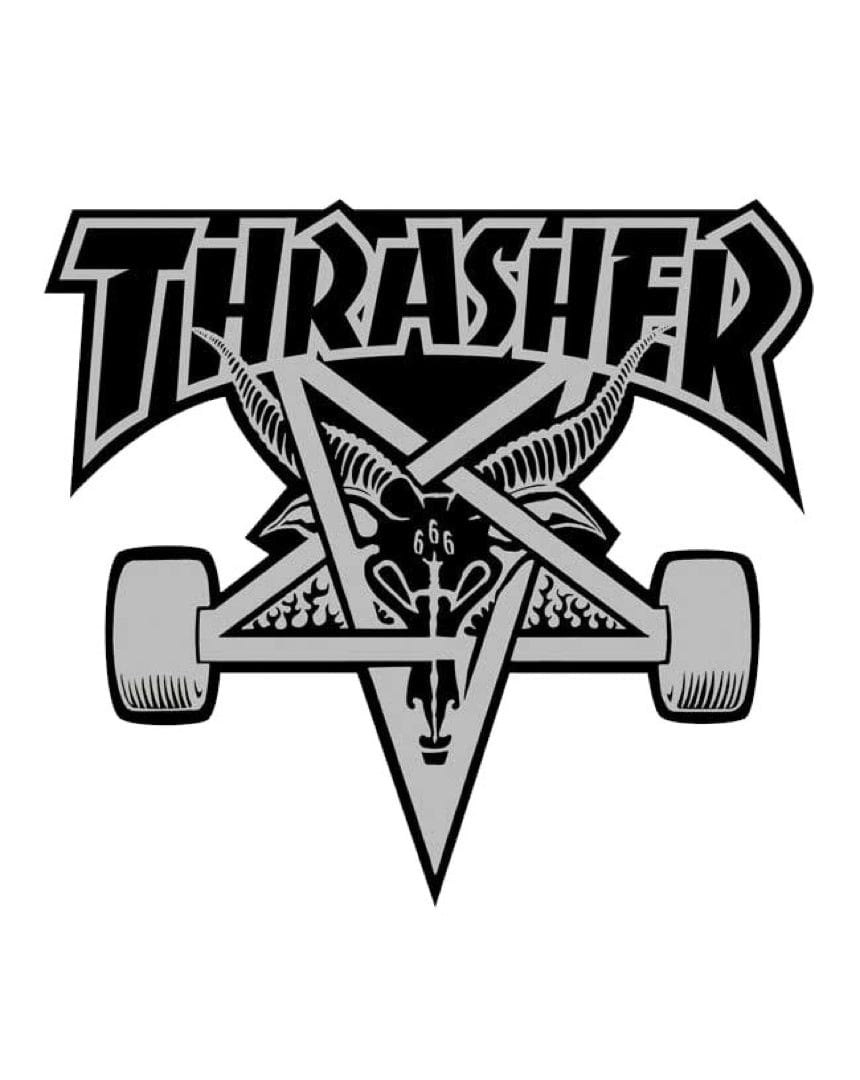 High Speed Productions Sticker Thrasher Sk8 Goat Sticker - Multi