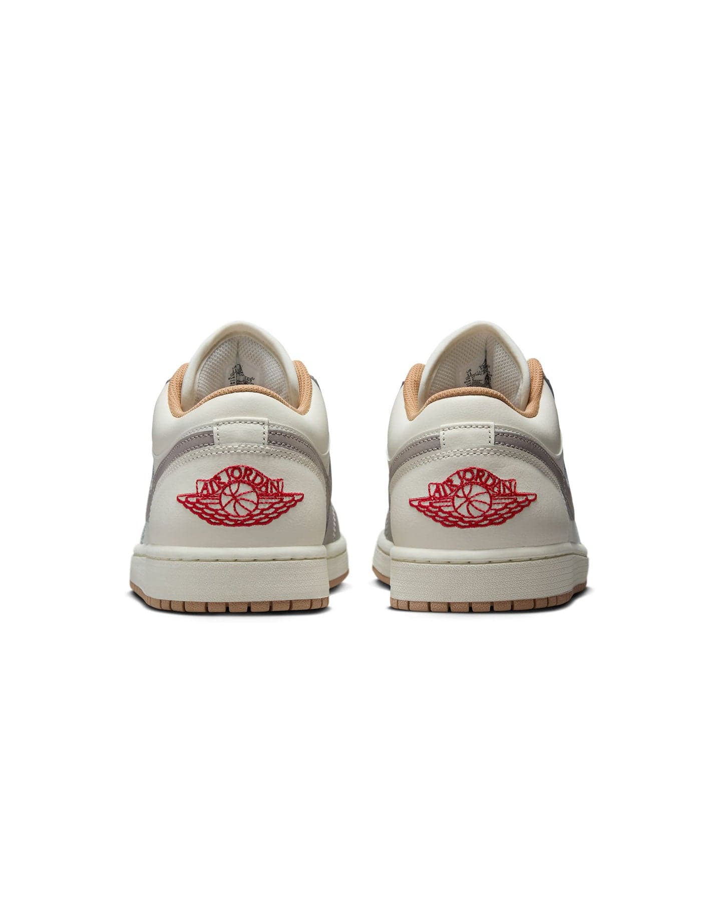 Jordan 1 Low - Sail / Fire Red - College Grey - Hemp - -