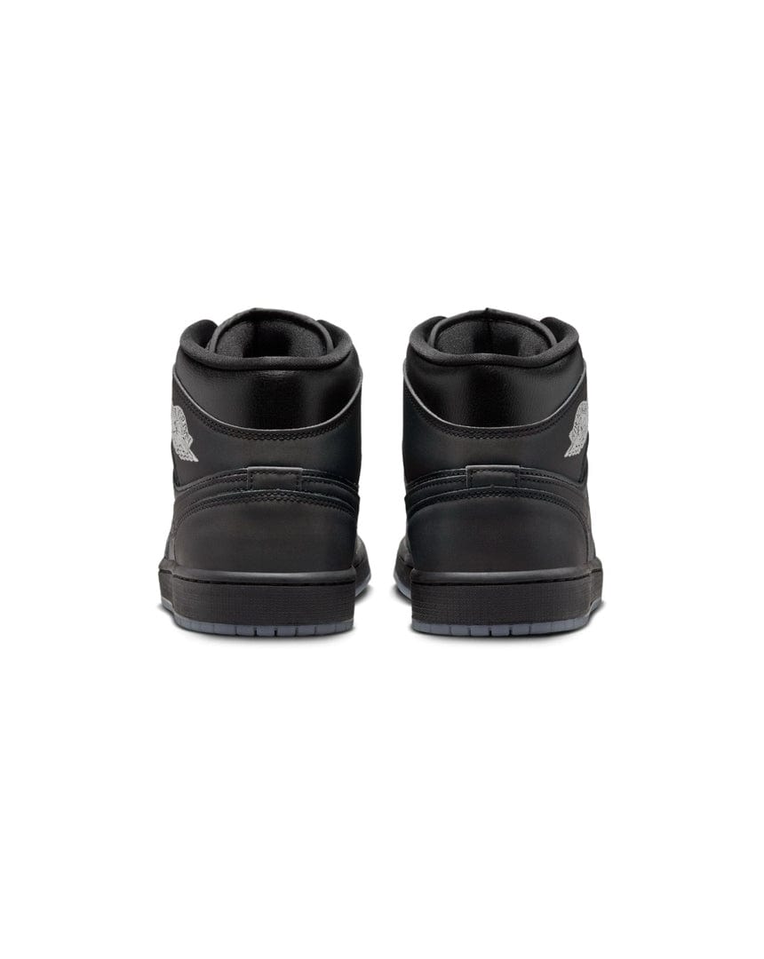 Jordan 1 Mid SE - Black / Black - White - Wolf Grey - -