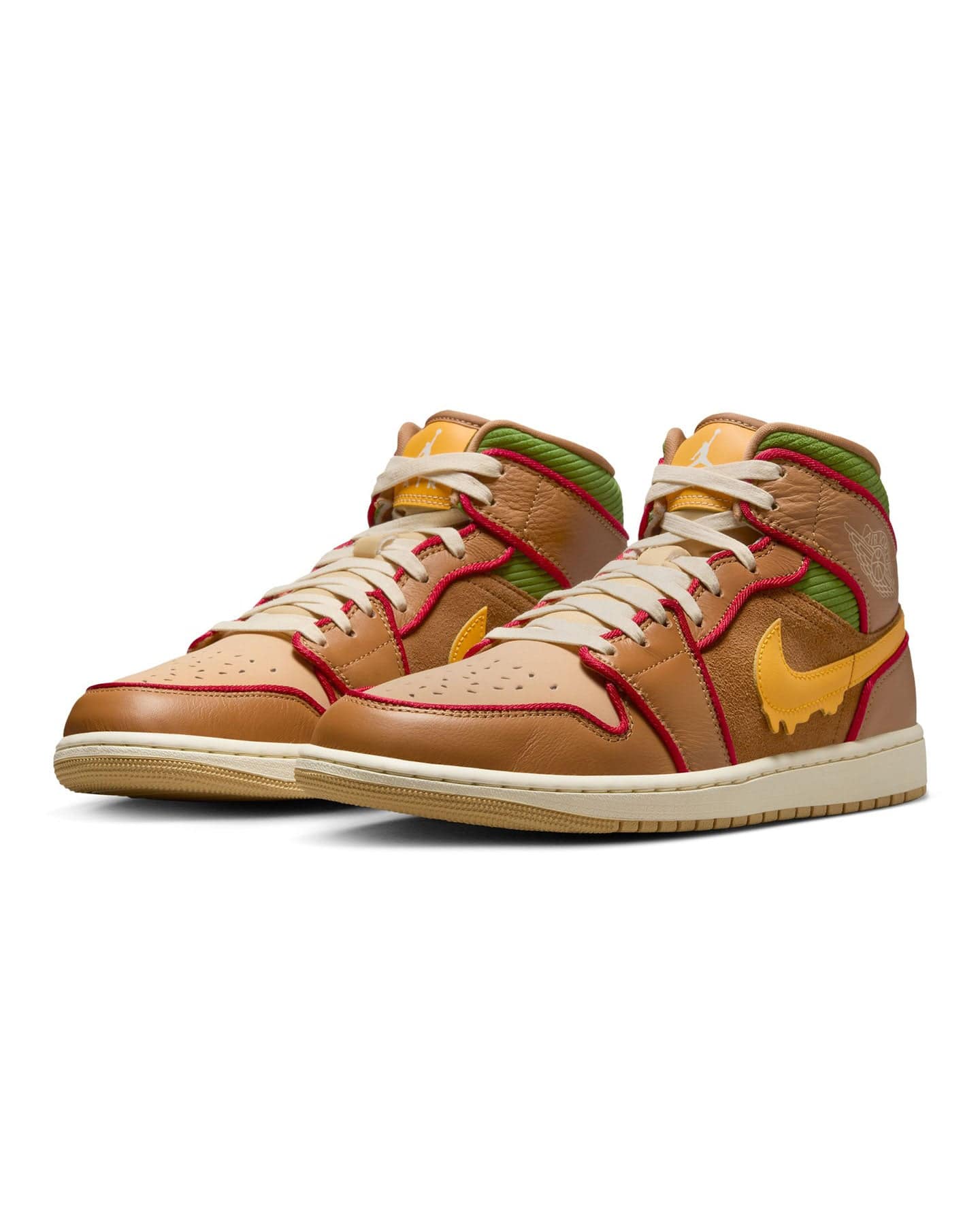 Jordan 1 Mid SE - Flax / University Gold - Sesame - Coconut Milk - -