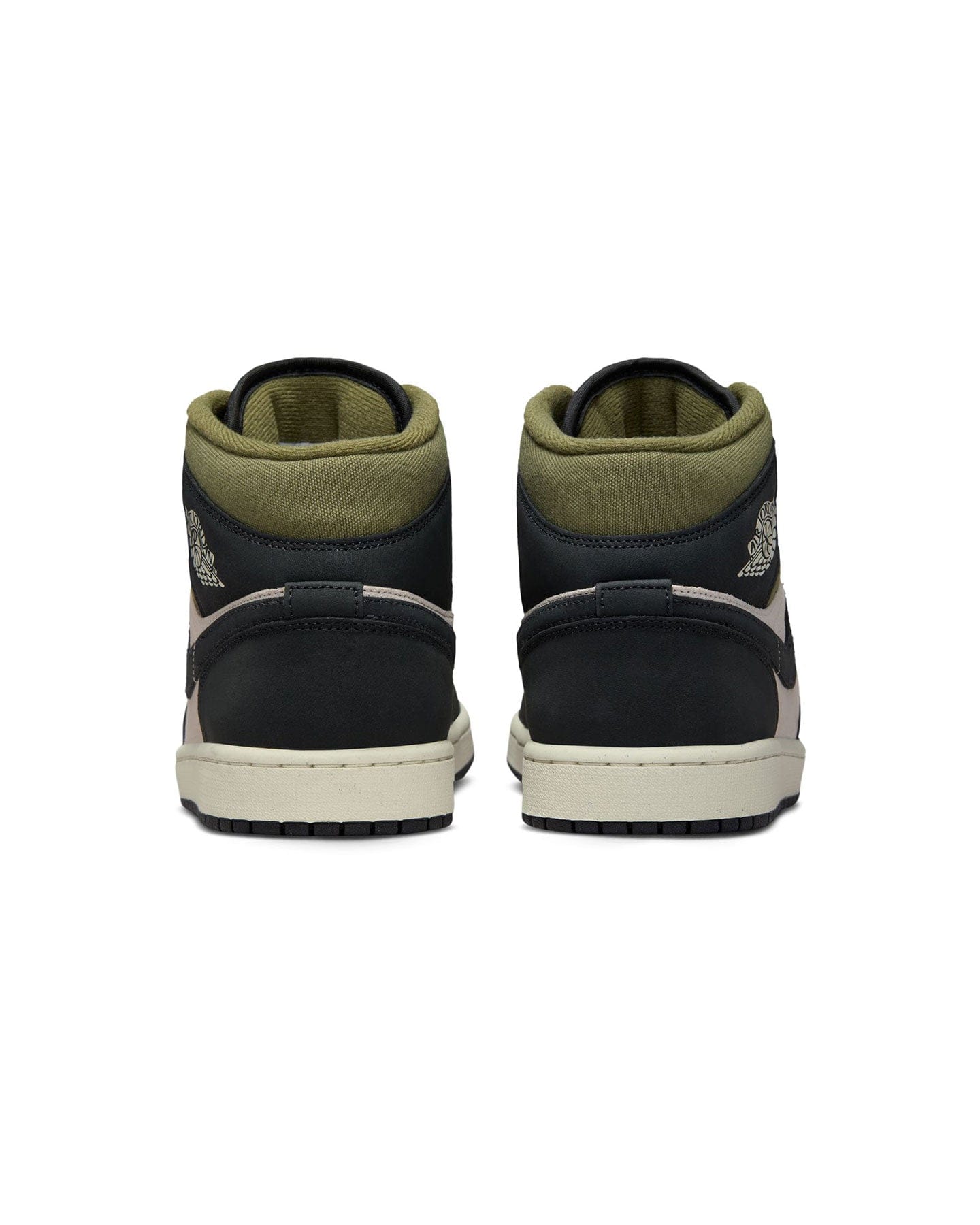 Jordan 1 Mid SE - Lt Orewood Brown / Off Noir - Medium Olive - -