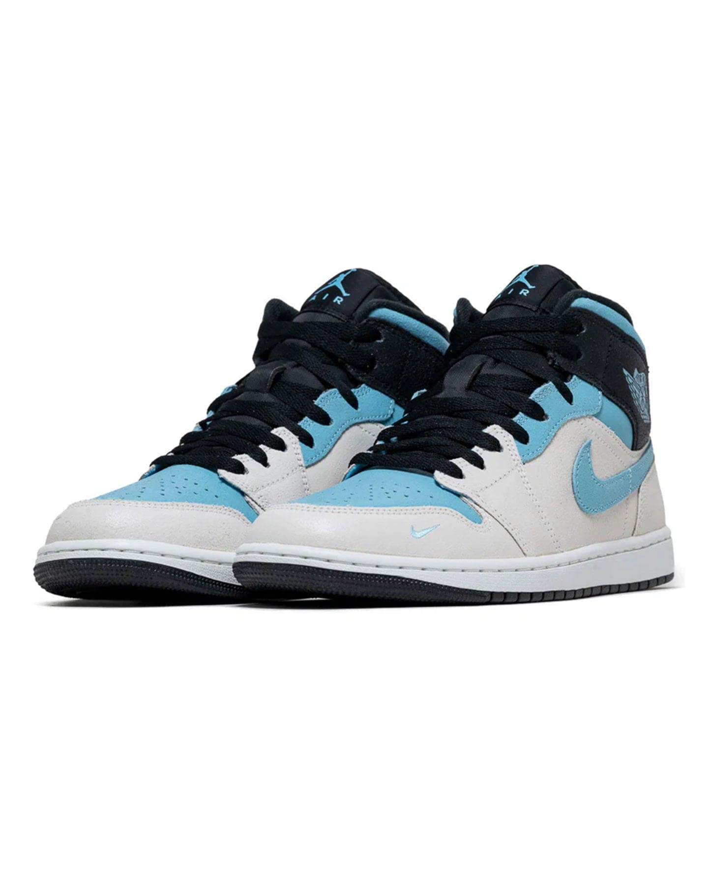 Jordan 1 Mid SE - Summit White / Blue Chill - Black - -