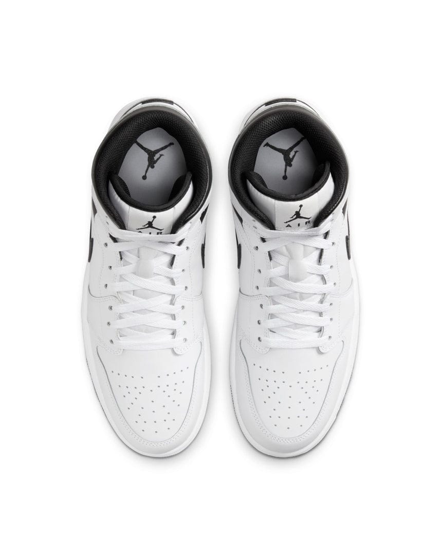 Jordan 1 Mid - "White / Black" - -
