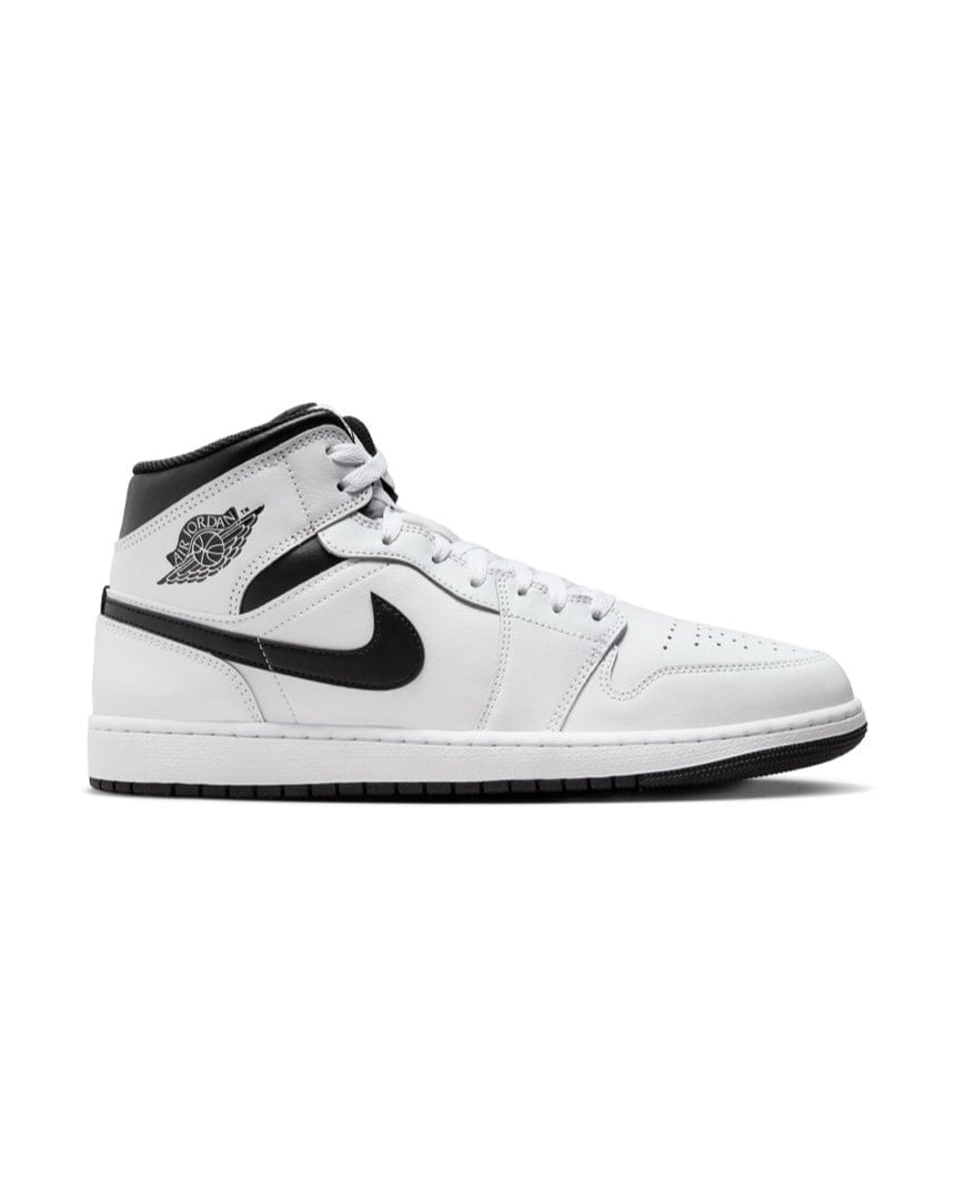 Jordan 1 Mid - "White / Black" - -