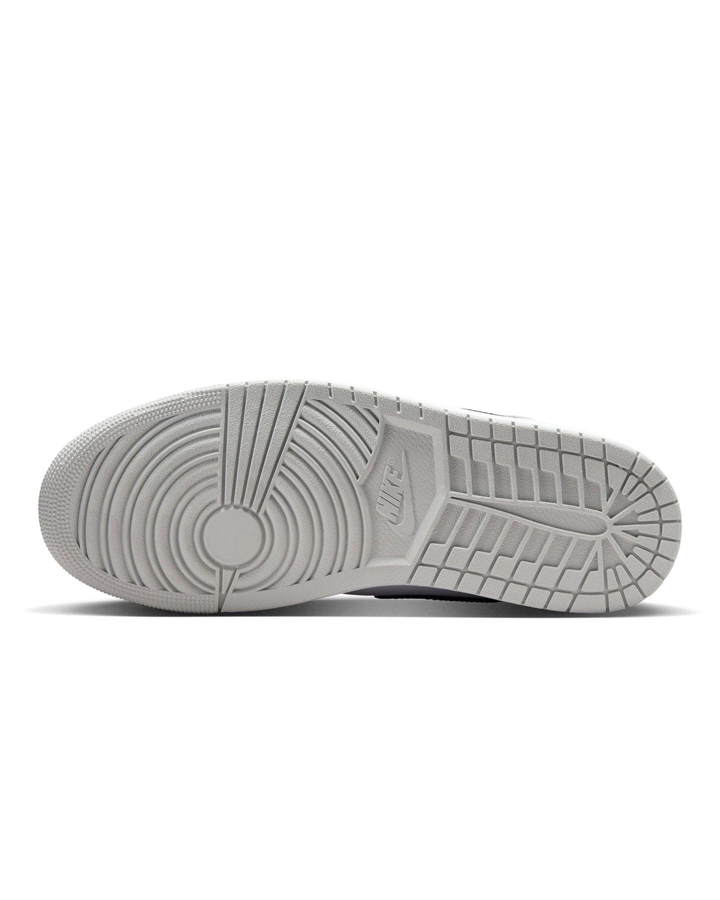 Jordan 1 Mid - White / Black - LT Smoke Grey - -