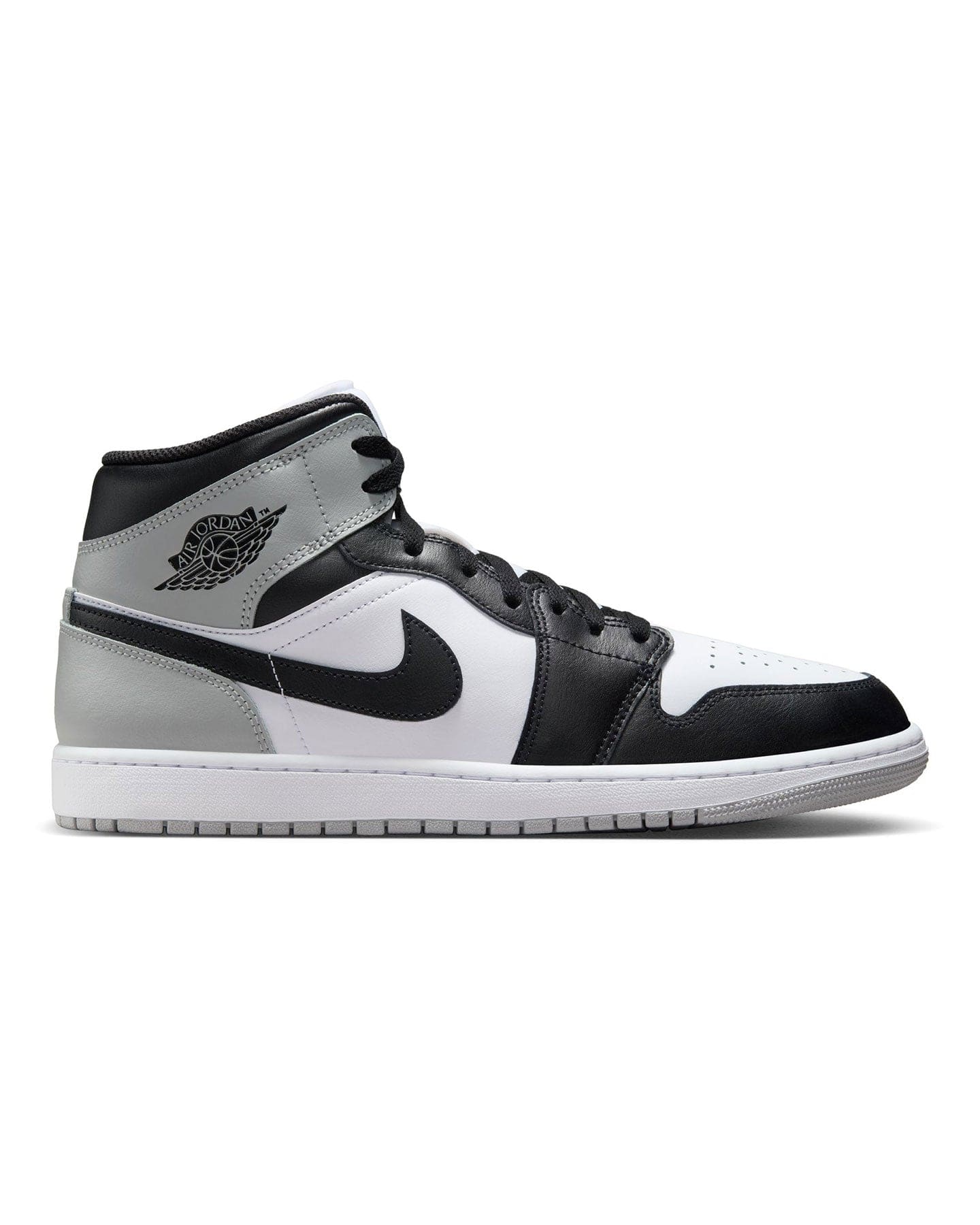 Jordan 1 Mid - White / Black - LT Smoke Grey - DQ8426 101 - 198482349035