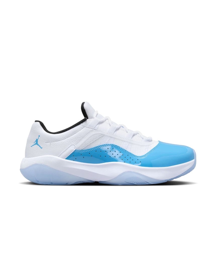 Jordan 11 low top blue and white best sale