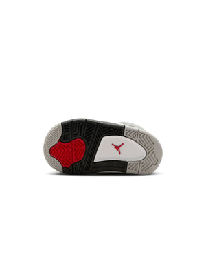Jordan 4 Retro (TD) - "White Cement" - -