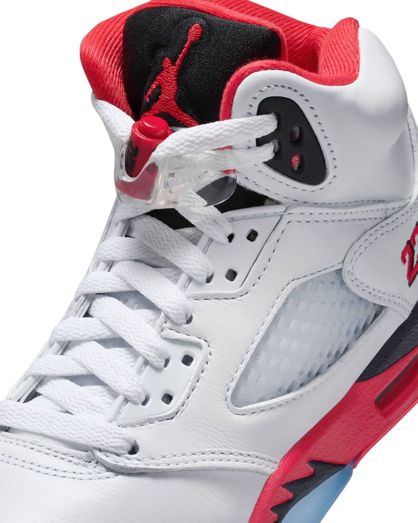 Jordan 5 Retro OG ( GS ) - "Fire Red Black Tongue" - -