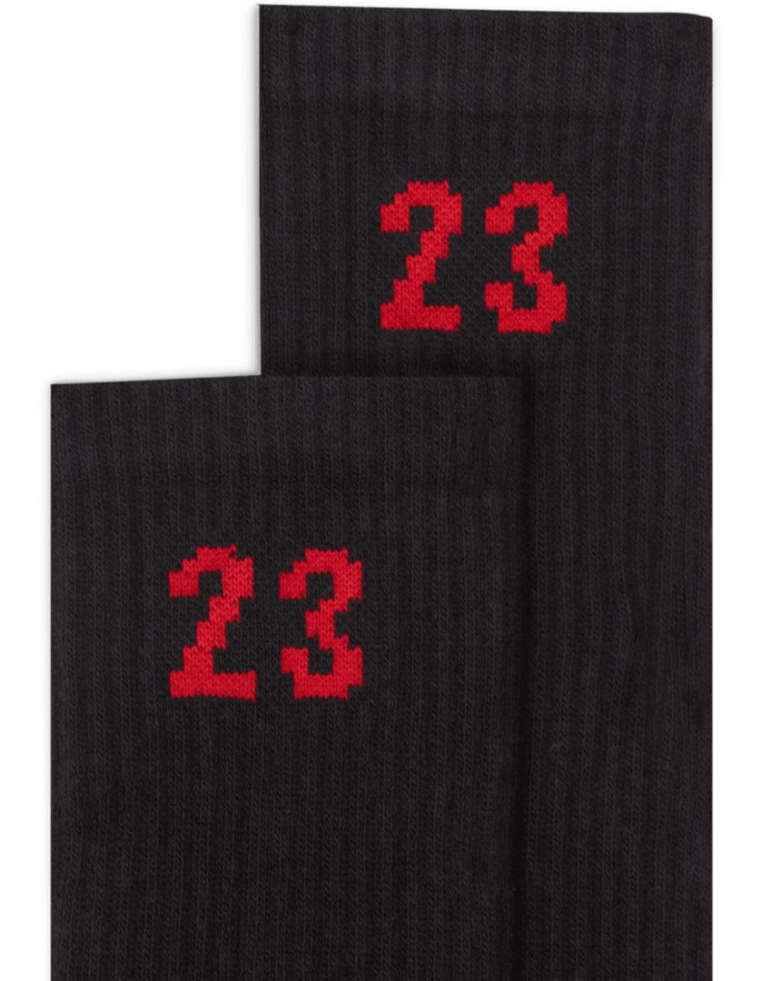 Jordan Essential Crew Socks 6 Pack - Black / Red - -