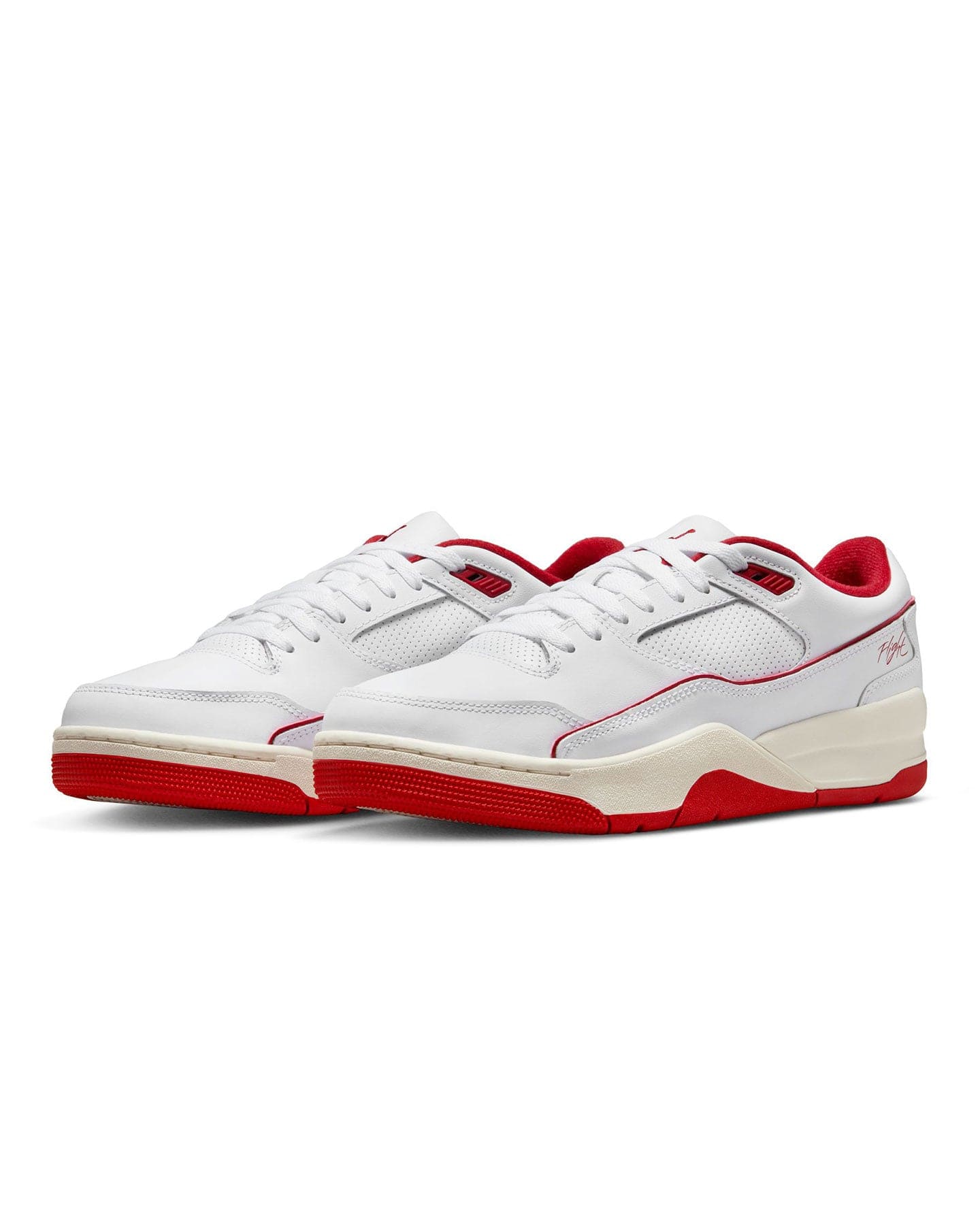 Jordan Flight Court - White / Varsity Red - Sail - Black - -
