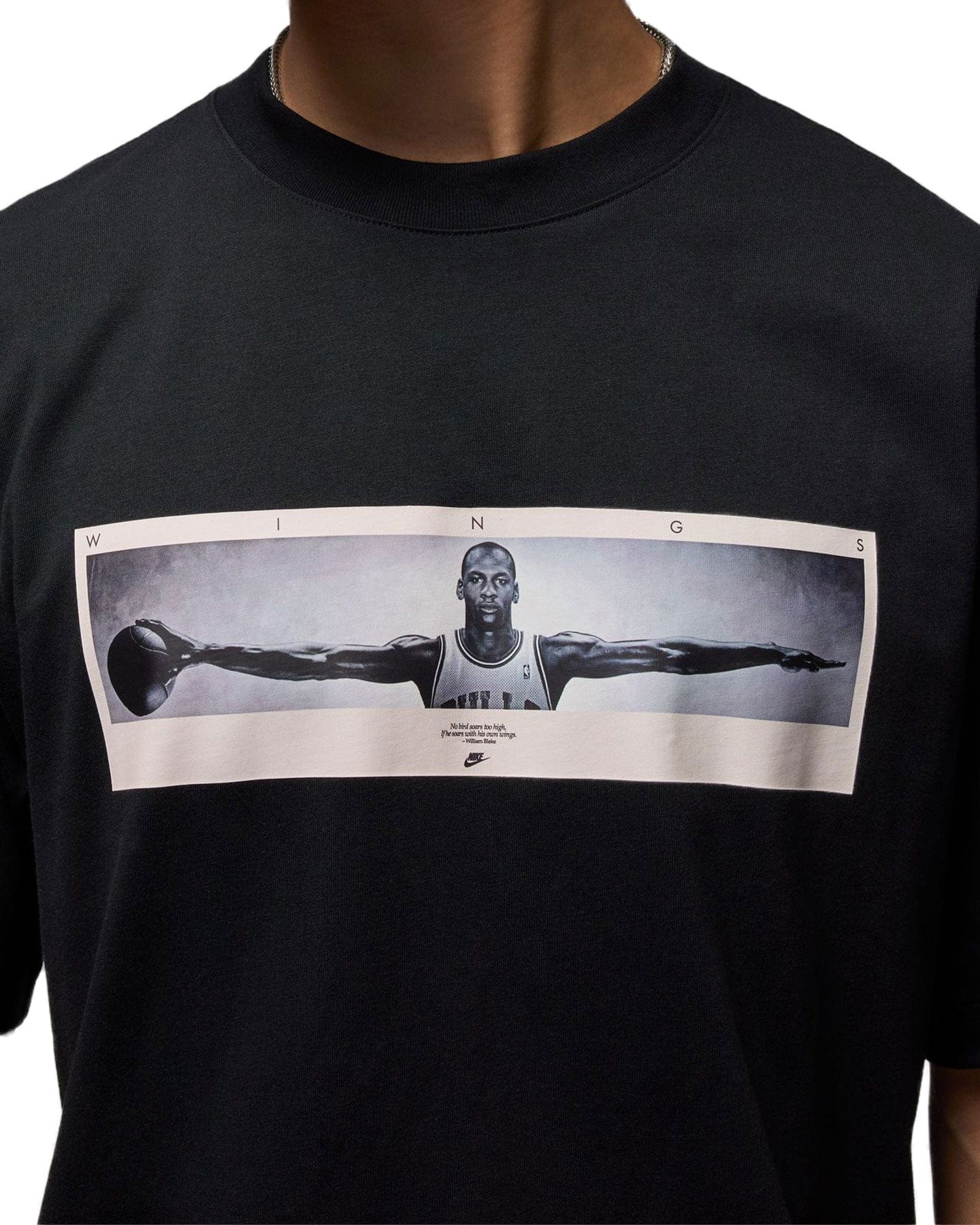 Jordan Wings Photo Tee - Black - -