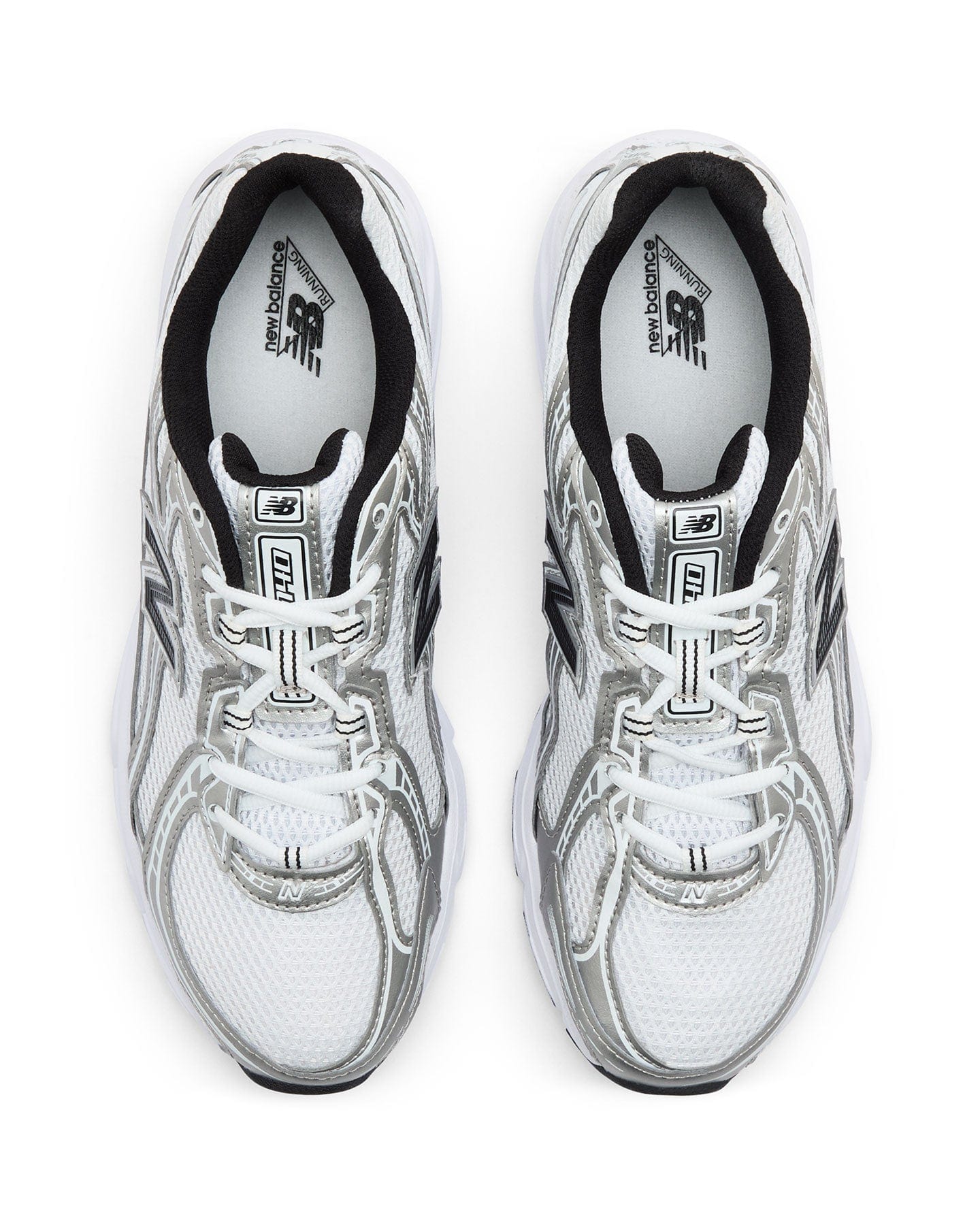 New Balance 740 - White / Silver Metallic / Black - -