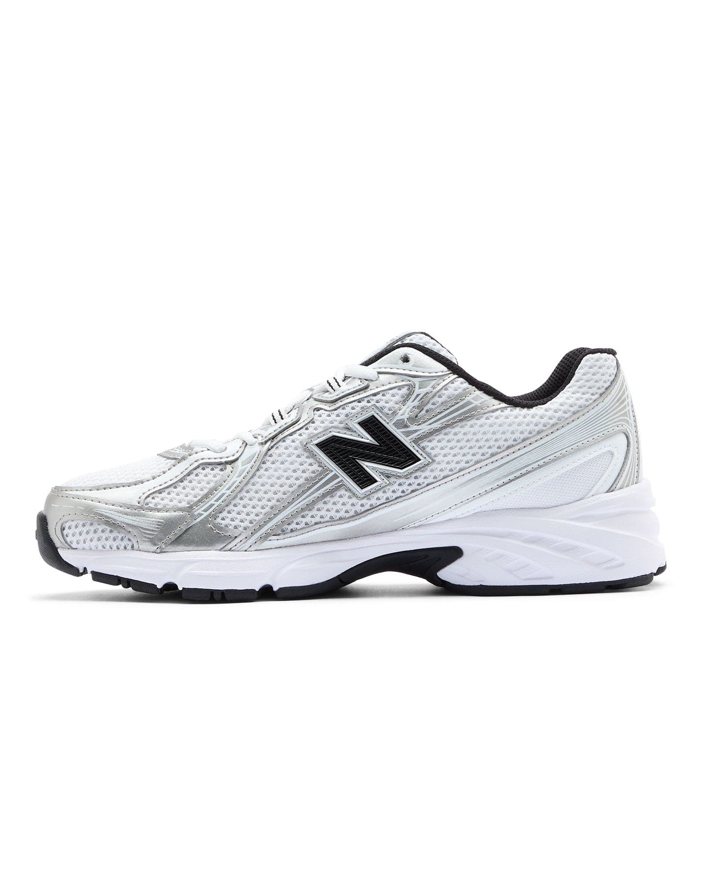 New Balance 740 - White / Silver Metallic / Black - -