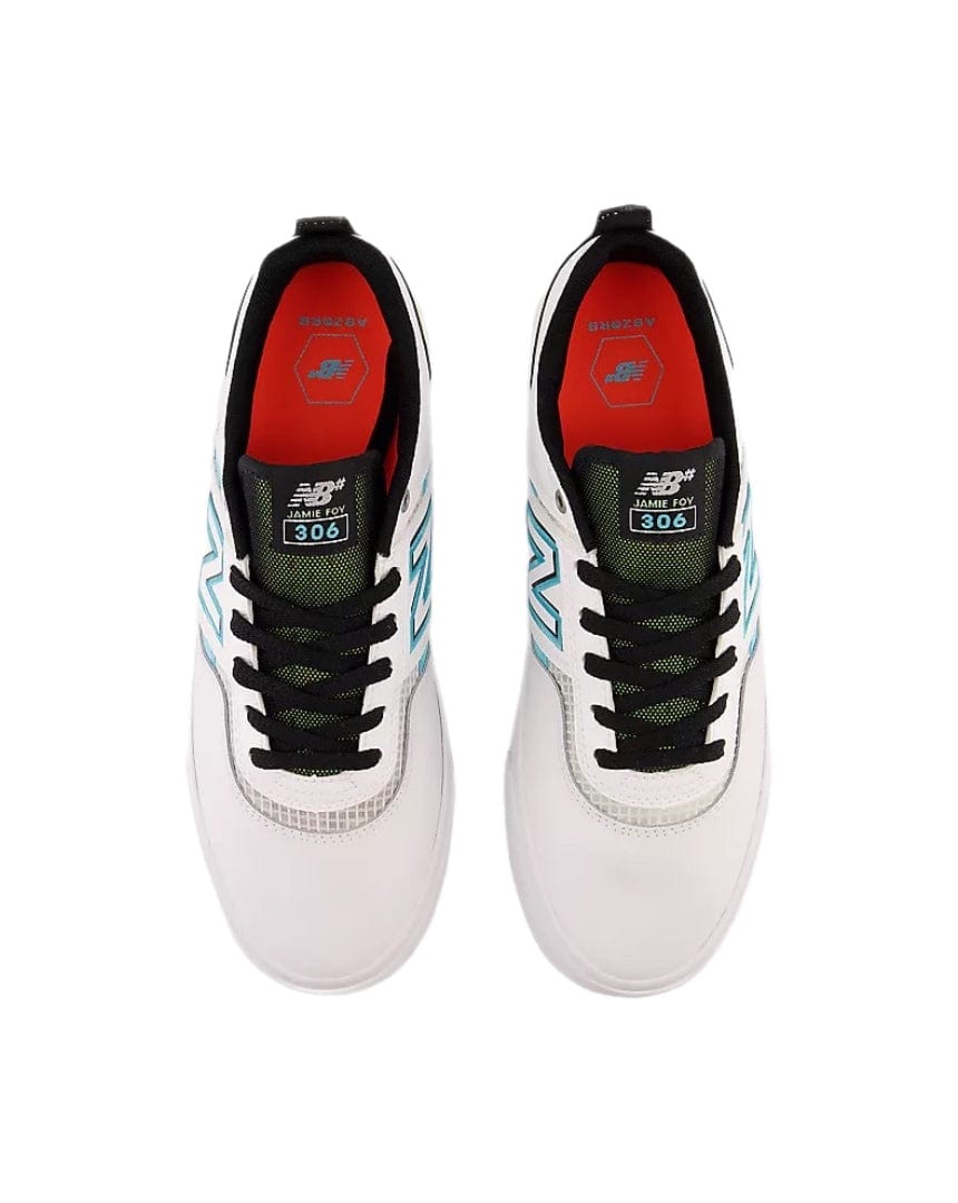 New Balance Numeric 306 Jamie Foy - White / Aqua Sky - -