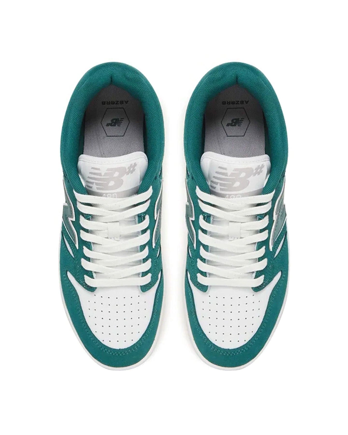 New Balance Numeric 480 - Vintage Teal / White - -