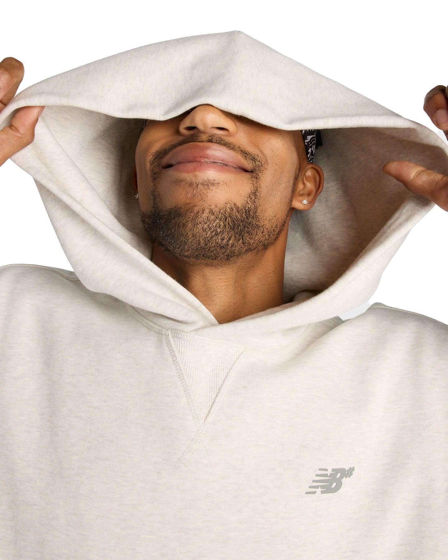 New Balance Numeric Athletic French Terry Hoodie - Oatmeal Heather - -