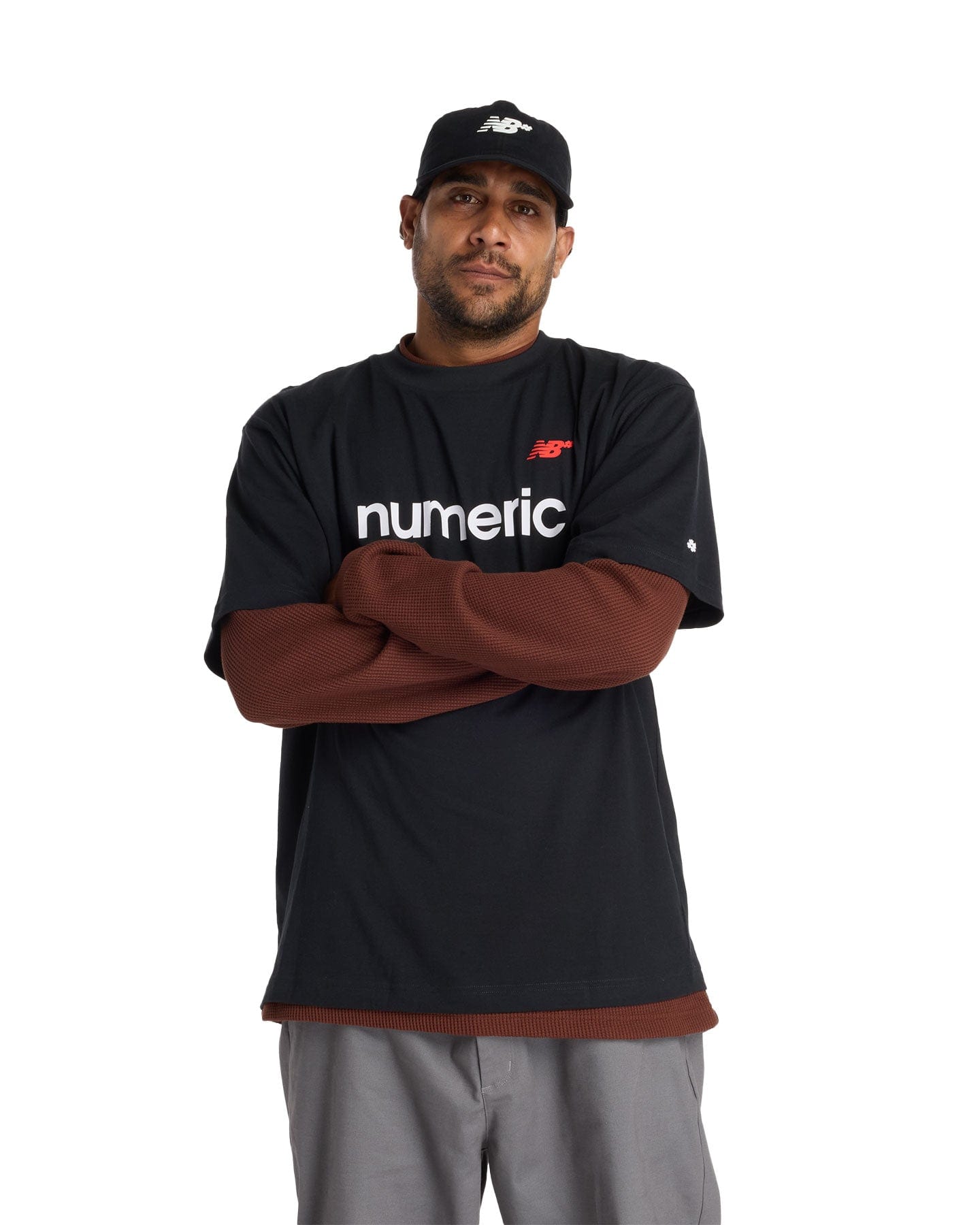 New Balance Numeric Linear Logo Tee - Black - -