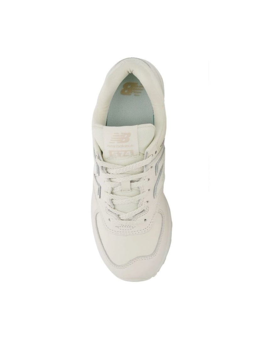 New Balance Women's 574 - Triple White - -