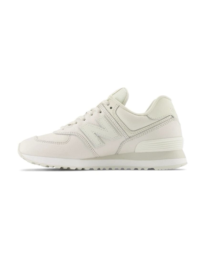 New Balance Women's 574 - Triple White - -