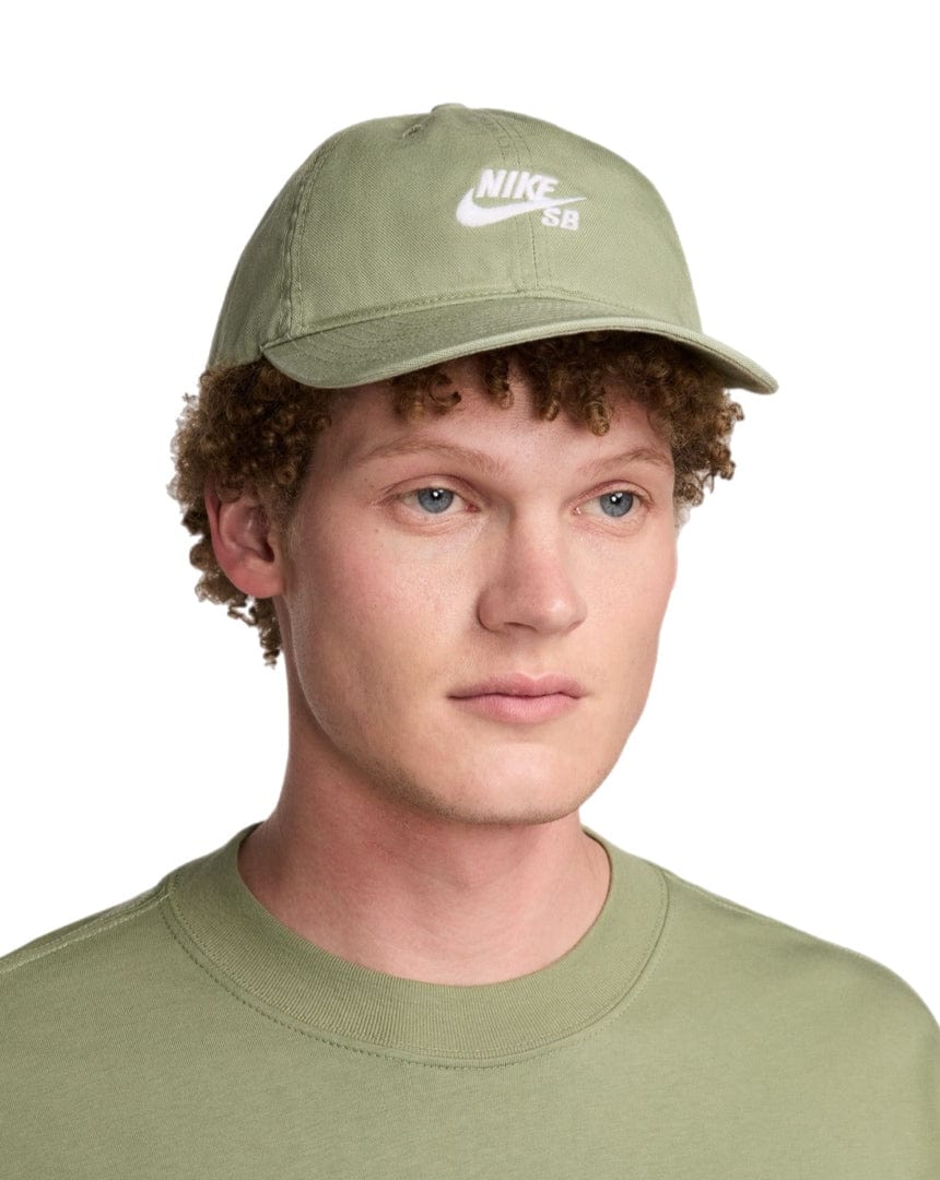 Nike SB Club Cap - Oil Green / White - HF7278 386 - 0197594912687