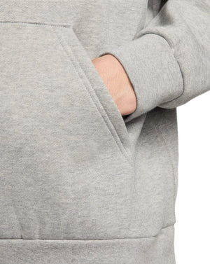 Nike SB Fleece Pullover Hoodie Essential Logo - Dk Grey Heather / White - -
