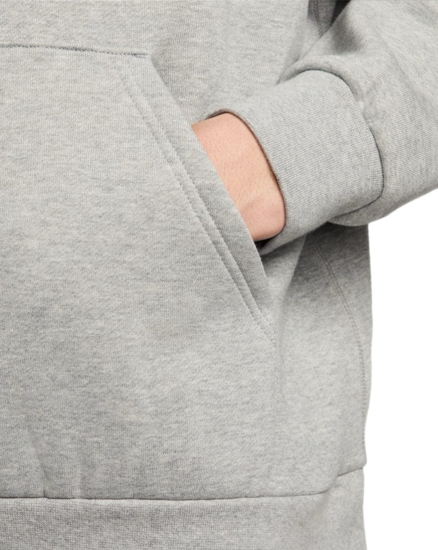 Nike SB Fleece Pullover Hoodie Essential Logo - Dk Grey Heather / White - -