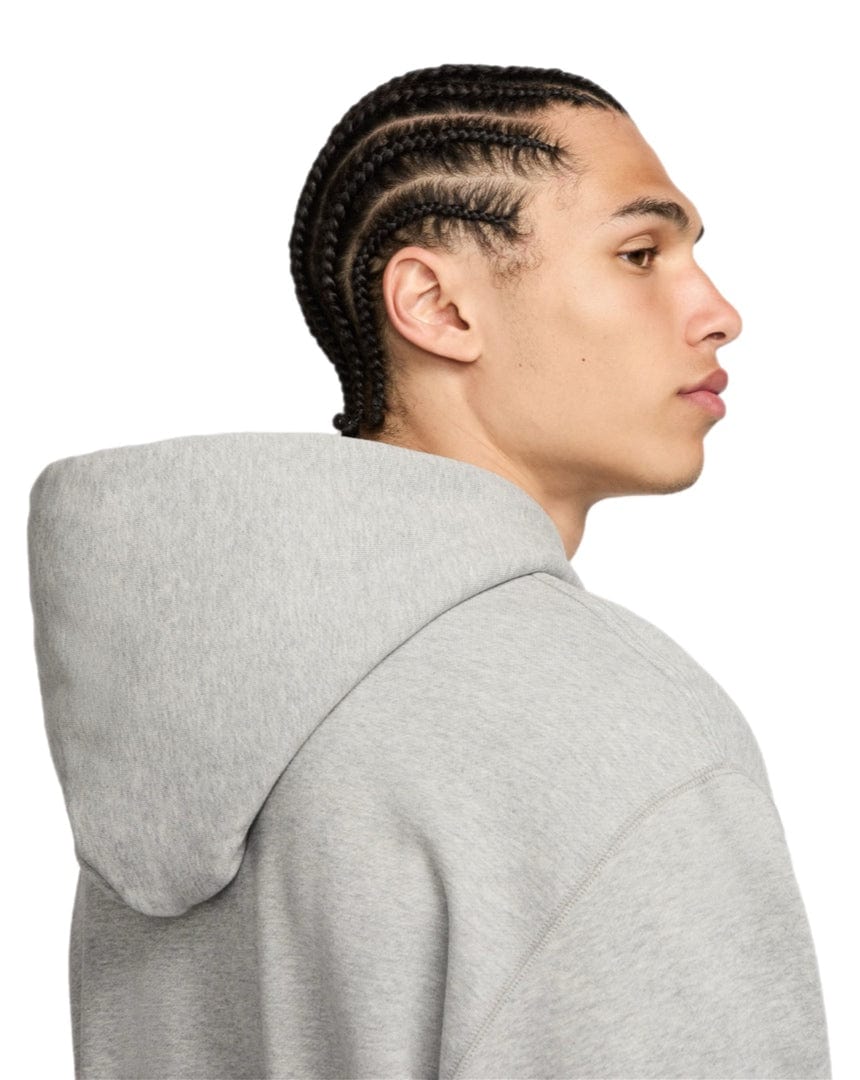 Nike SB Fleece Pullover Hoodie Essential Logo - Dk Grey Heather / White - -