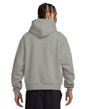 Nike SB Fleece Pullover Hoodie Essential Logo - Dk Grey Heather / White - -