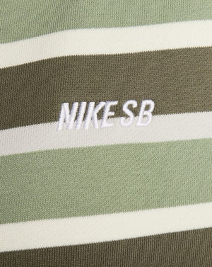 Nike SB Full Zip Stripe Hoodie - Coconut Milk / Oil Green - -
