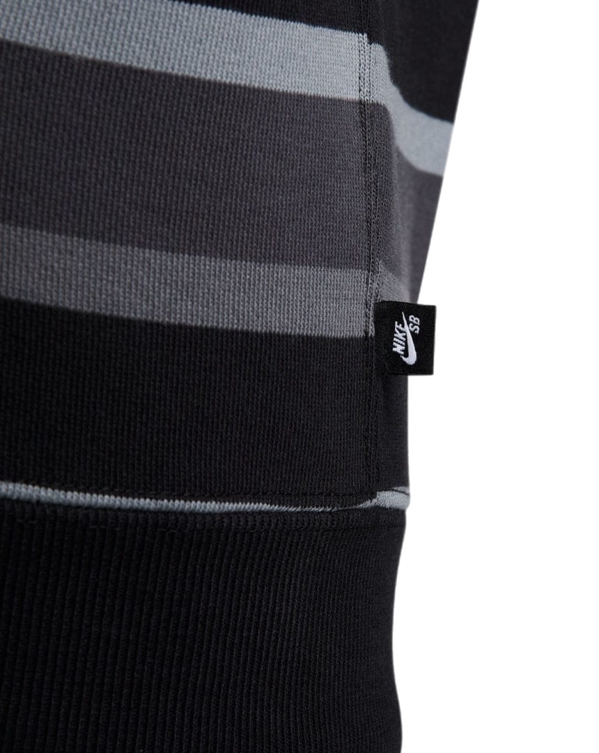 Nike SB Full Zip Stripe Hoodie - Cool Grey / Anthracite - -