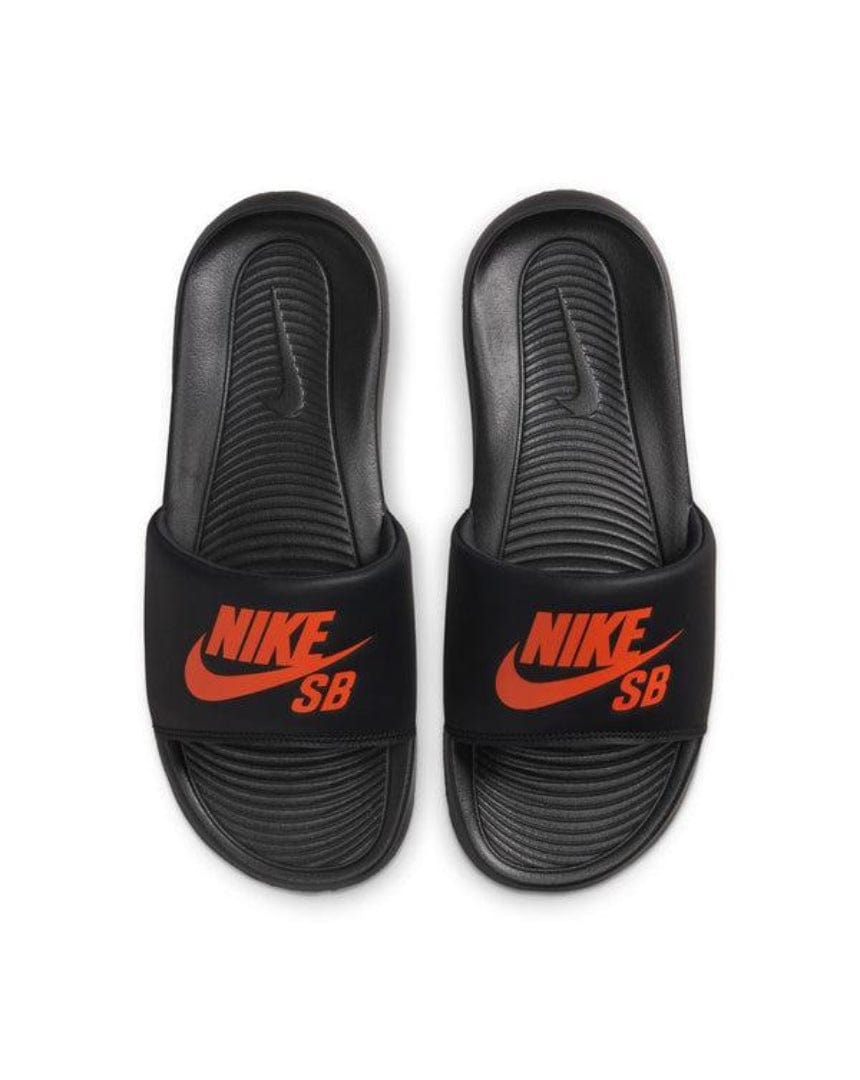 Nike SB Victori One Slide - Black / Team - Orange - -